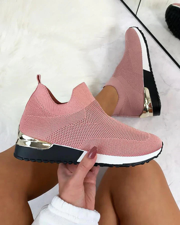 Supportive Knit Sock-Style Sneaker - Hazel