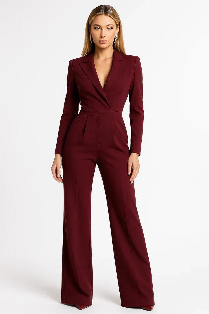 Taillierter Blazer-Jumpsuit Mit Weitem Bein - Luisa