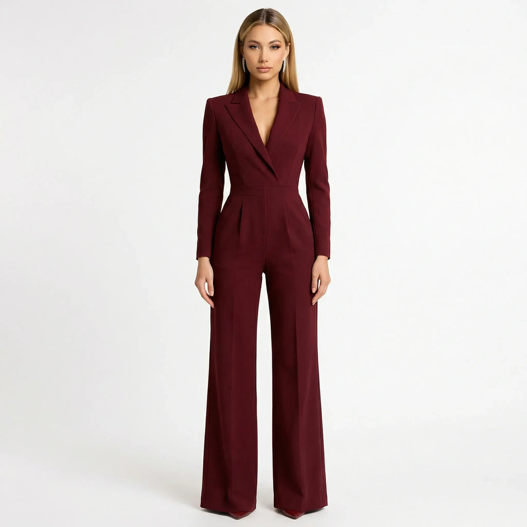 Taillierter Blazer-Jumpsuit Mit Weitem Bein - Luisa