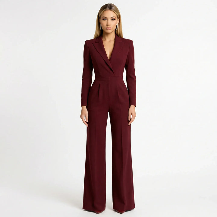 Taillierter Blazer-Jumpsuit Mit Weitem Bein - Luisa