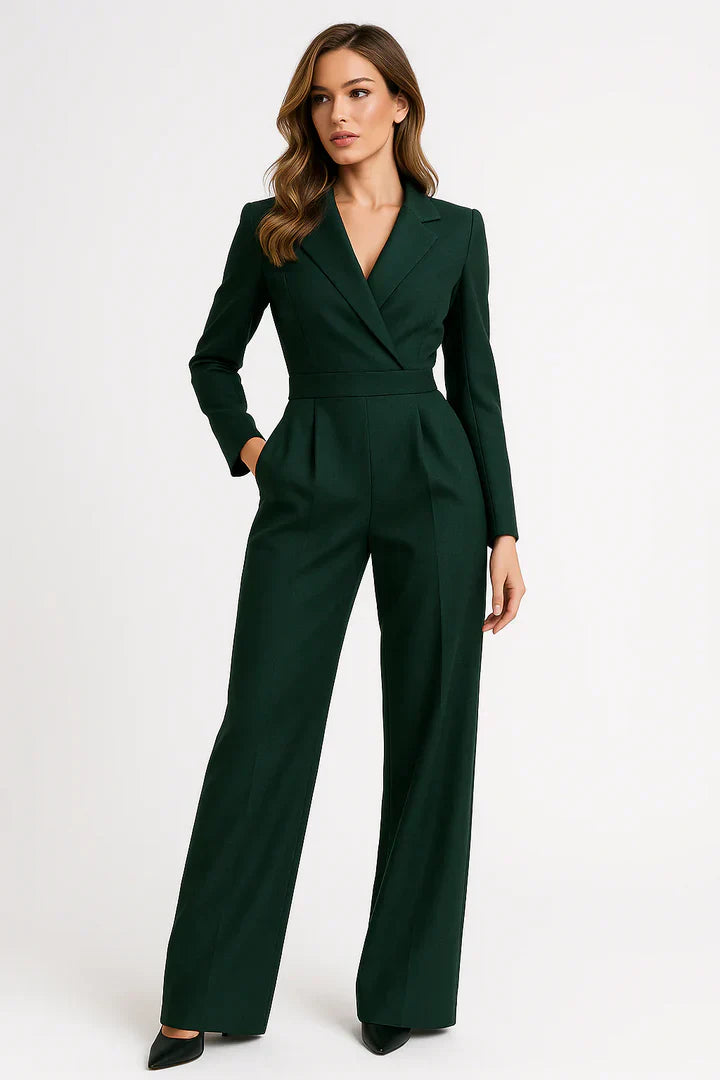 Taillierter Blazer-Jumpsuit Mit Weitem Bein - Luisa