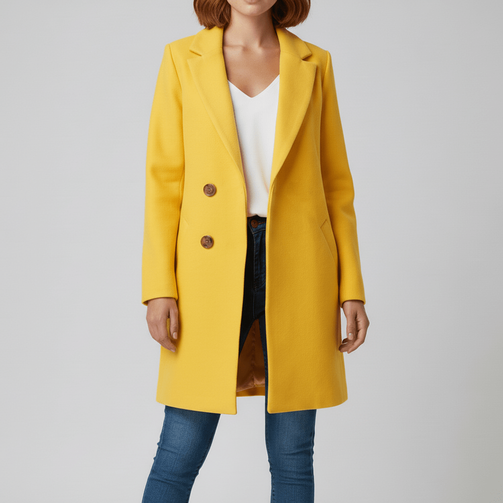 Taillierter Langer Mantel - Leni