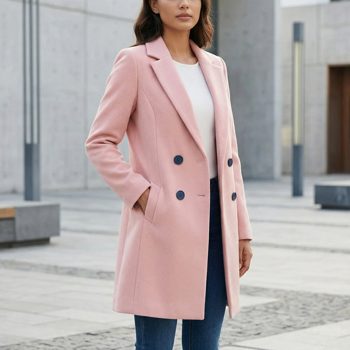 Taillierter Langer Mantel - Leni