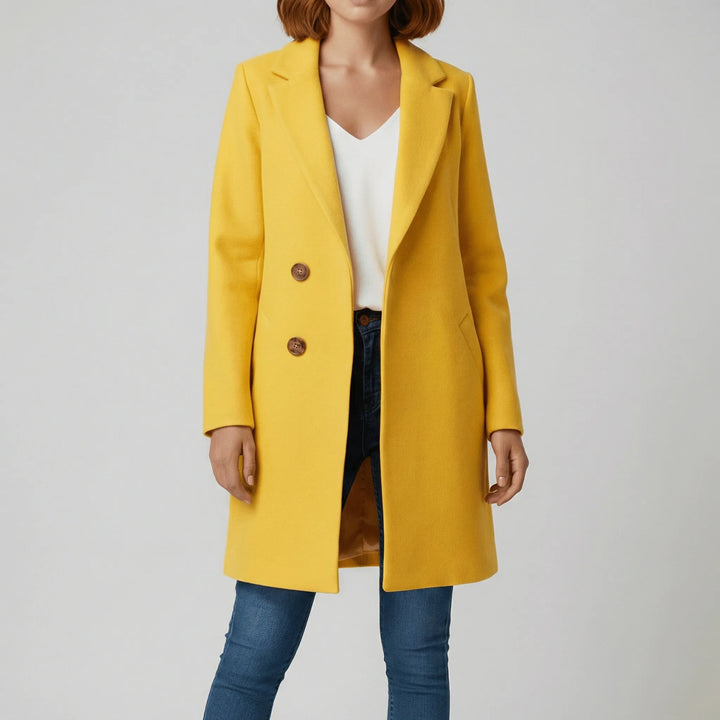 Taillierter Langer Mantel - Leni