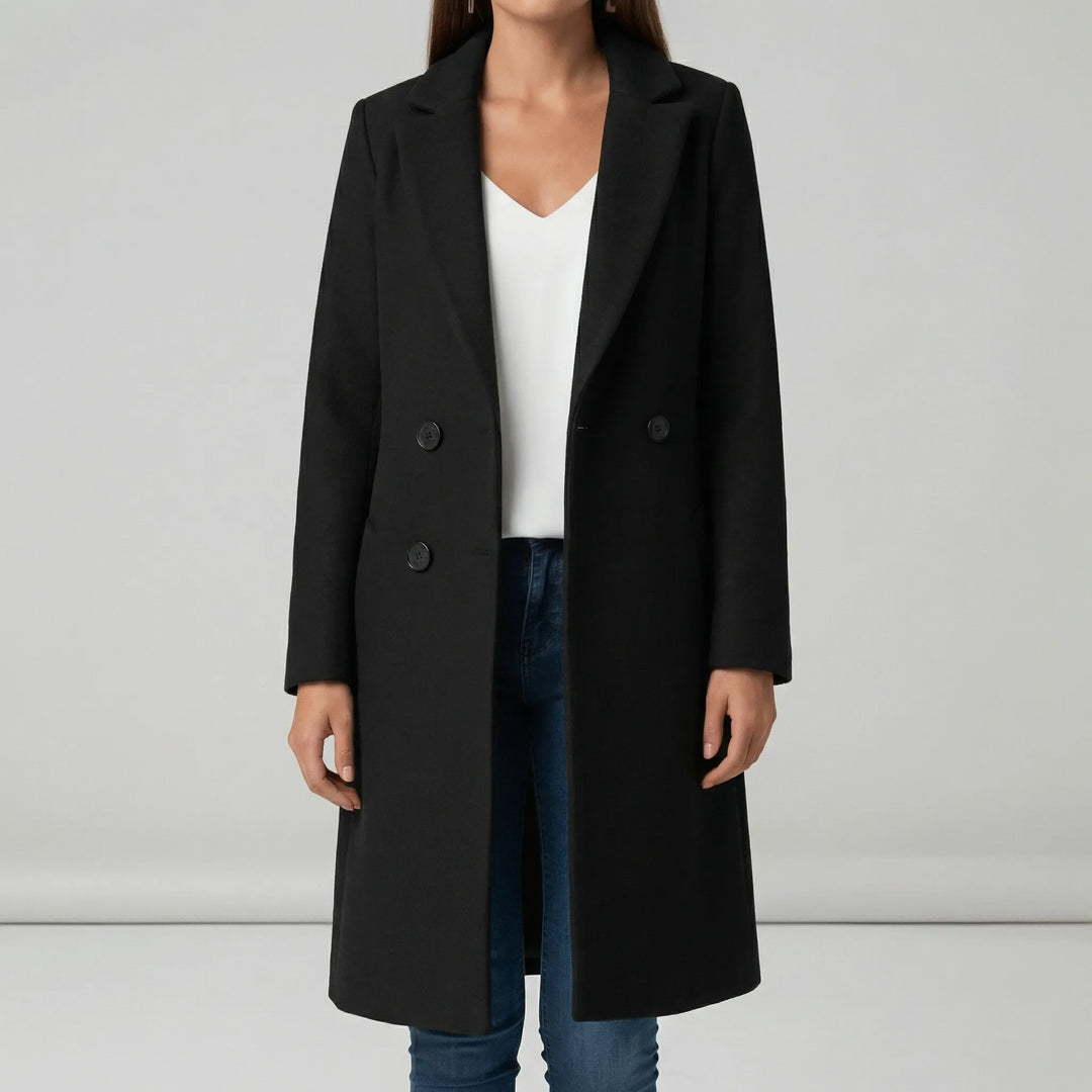 Taillierter Langer Mantel - Leni