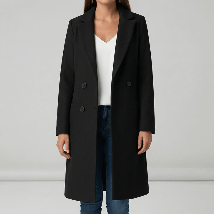 Taillierter Langer Mantel - Leni