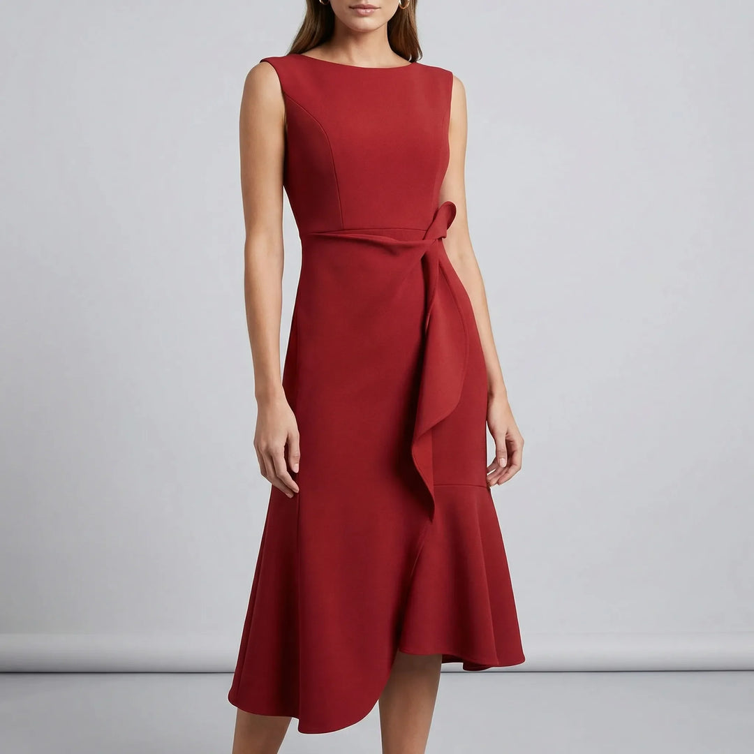 Tailliertes Abendkleid Mit Faltendetails - Karla