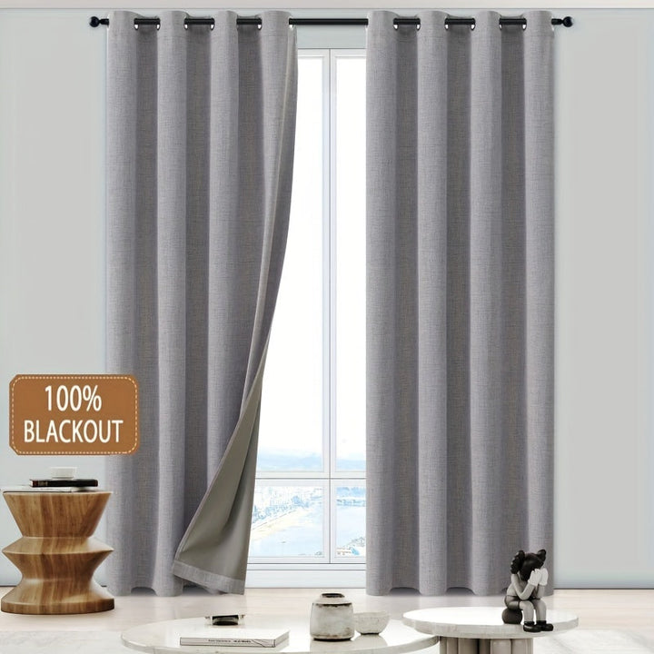 Textured Blackout Curtains - Somniq