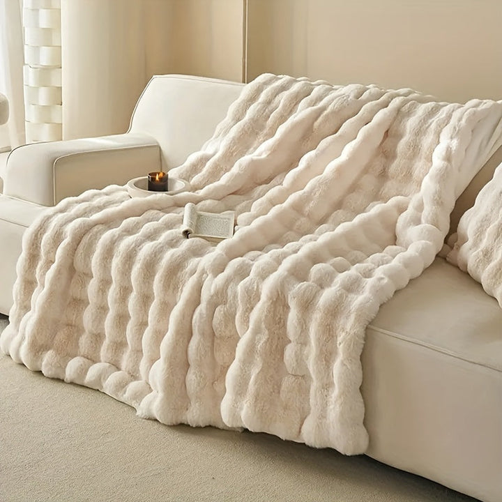 Textured Heavyweight Plush Throw - Cosify
