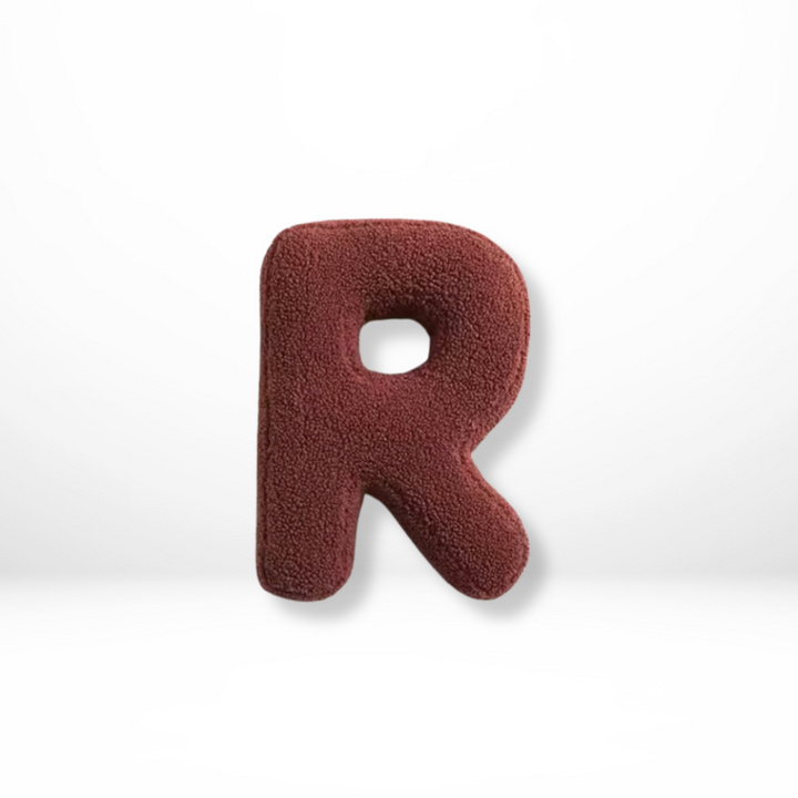 Textured Letter Shaped Cushion - AlphaPlush