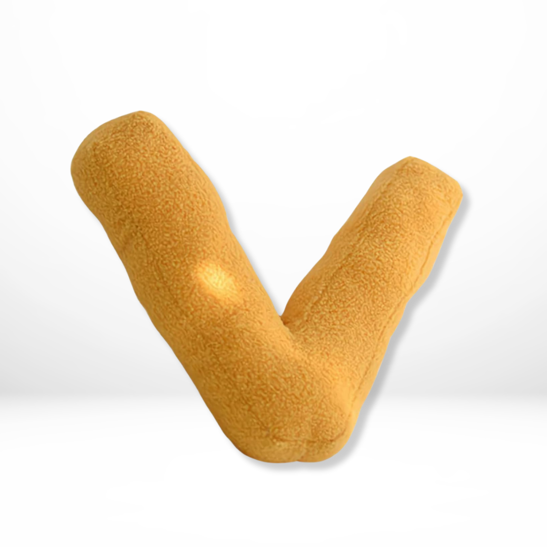 Textured Letter Shaped Cushion - AlphaPlush