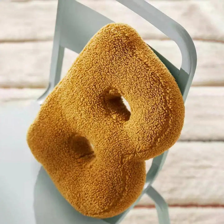 Textured Letter Shaped Cushion - AlphaPlush