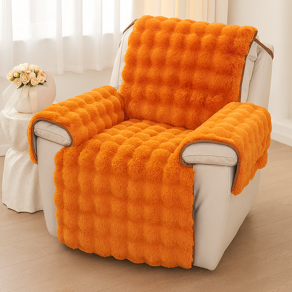 Textured Single Armchair Cover - SlumberSeat
