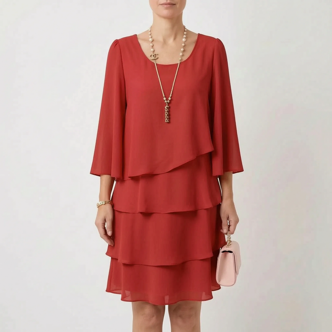 Tiered A Line Dress - Florina