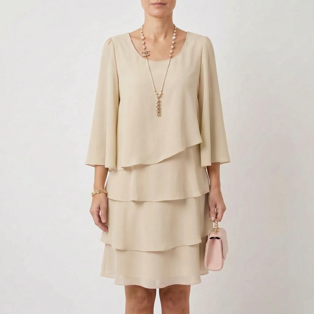 Tiered A Line Dress - Florina