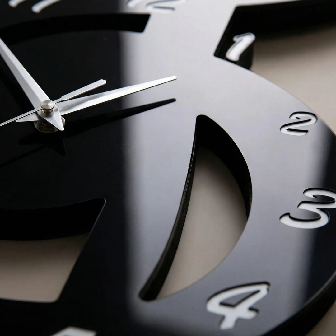 Treble Clef Shaped Decorative Wall Clock - Clefora