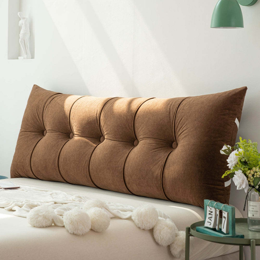 Tufted Backrest Wedge Pillow - Bedvora