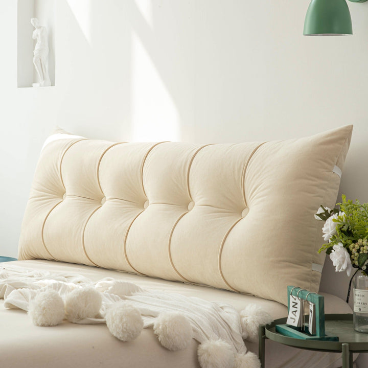 Tufted Backrest Wedge Pillow - Bedvora