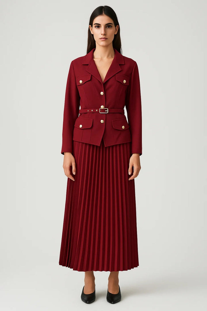 Two-Piece Business Skirt Suit - Teresa