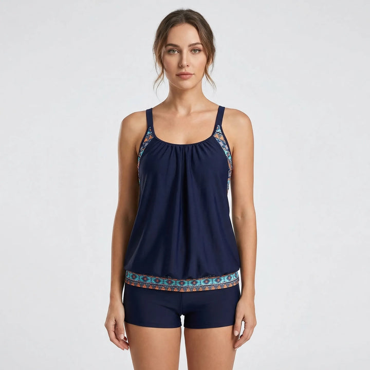 Two-Piece Tankini With Boyshort Bottoms - Rachel