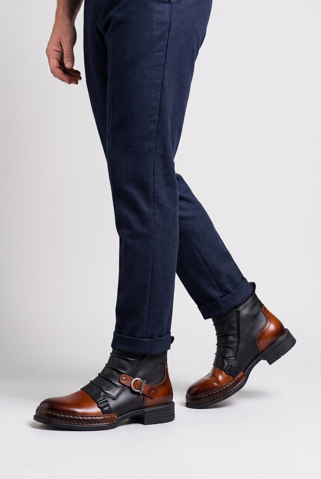Two-Tone Men's Ankle Boots - Joseph