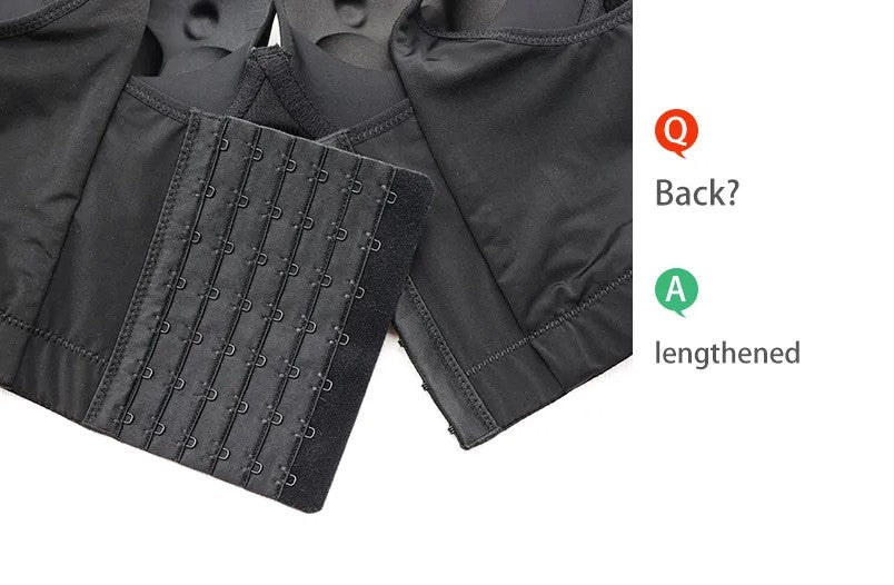 Schwarzer Taillenformer mit Hakenverschluss, verstellbar, Shapewear, Bauchkontrolle, Damenmode.