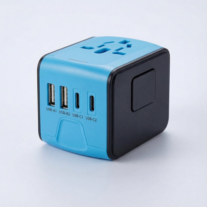 Universele Reisadapter Met Usb Poorten - PlugSwift