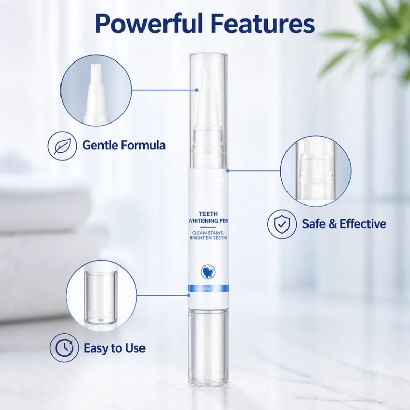 White precision roll-on pen with a capped tip and twist base
