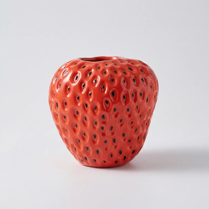 Vaas In Aardbeivorm Met Retro-Uitstraling - Strawform