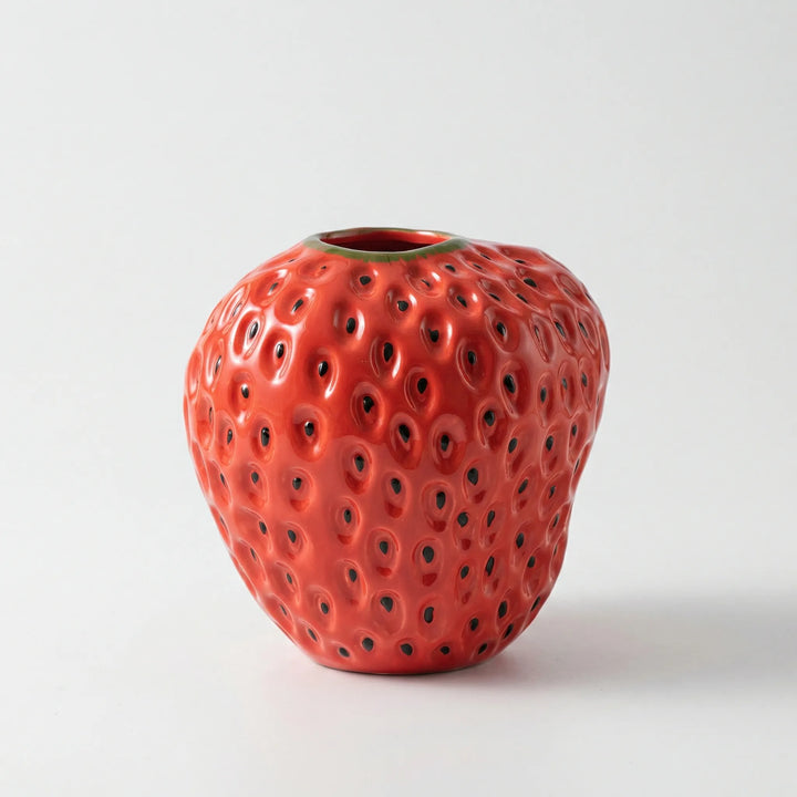 Vaas In Aardbeivorm Met Retro-Uitstraling - Strawform