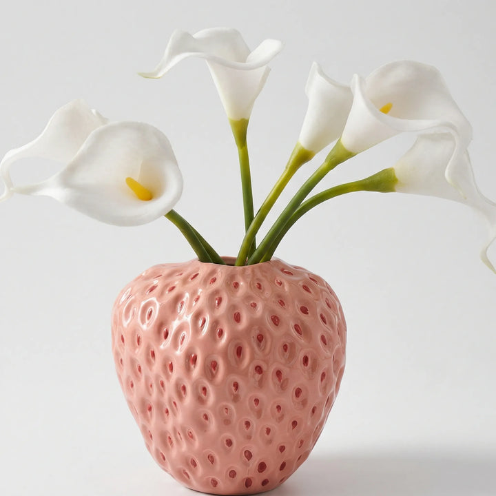 Vaas In Aardbeivorm Met Retro-Uitstraling - Strawform