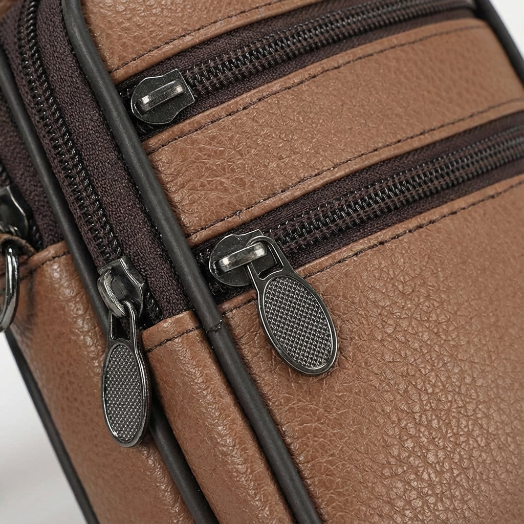 Verstelbare Crossbody Schoudertas - LeatherLuxe