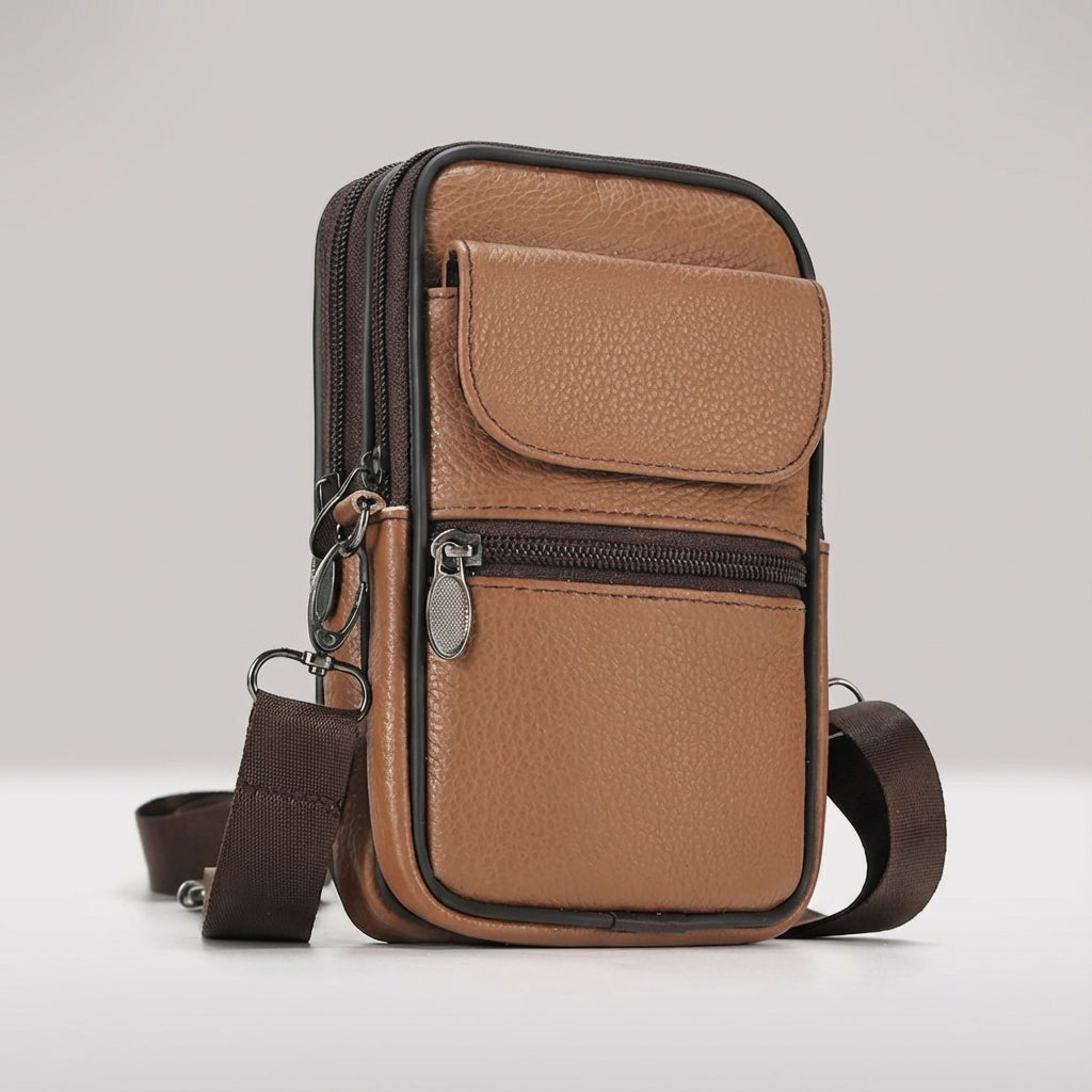 Verstelbare Crossbody Schoudertas - LeatherLuxe
