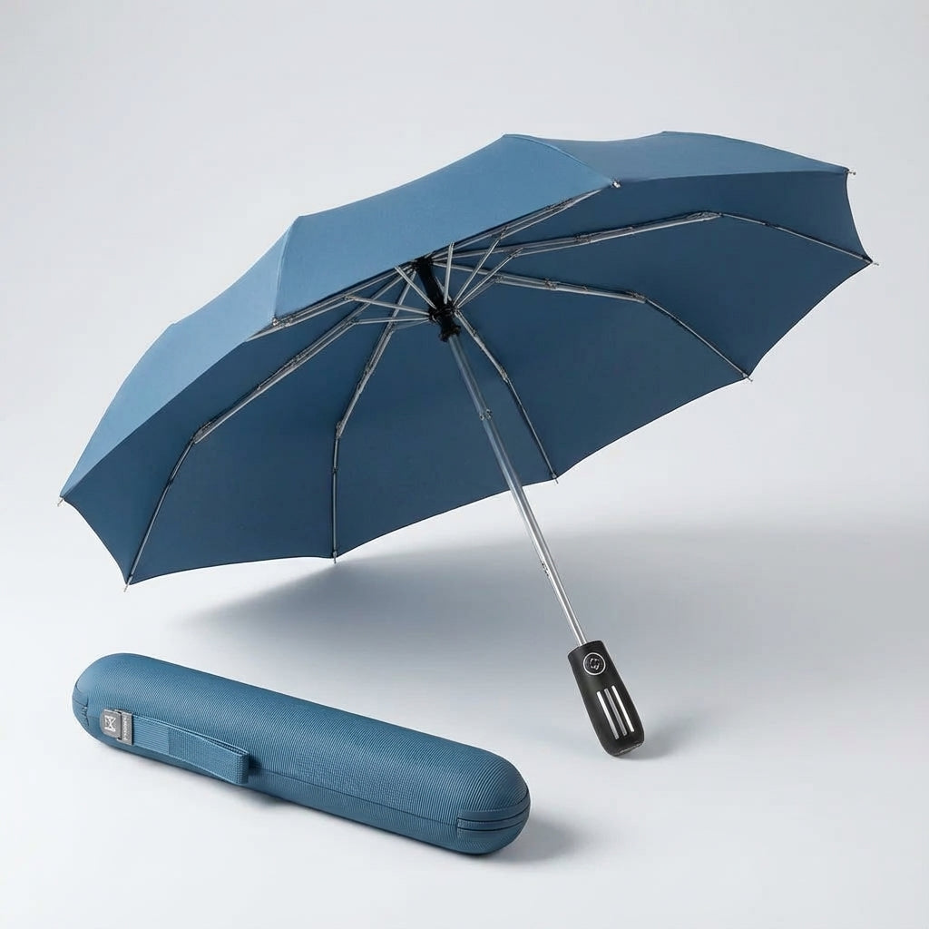 Versterkte Omkeerbare Stokparaplu - DryFlip