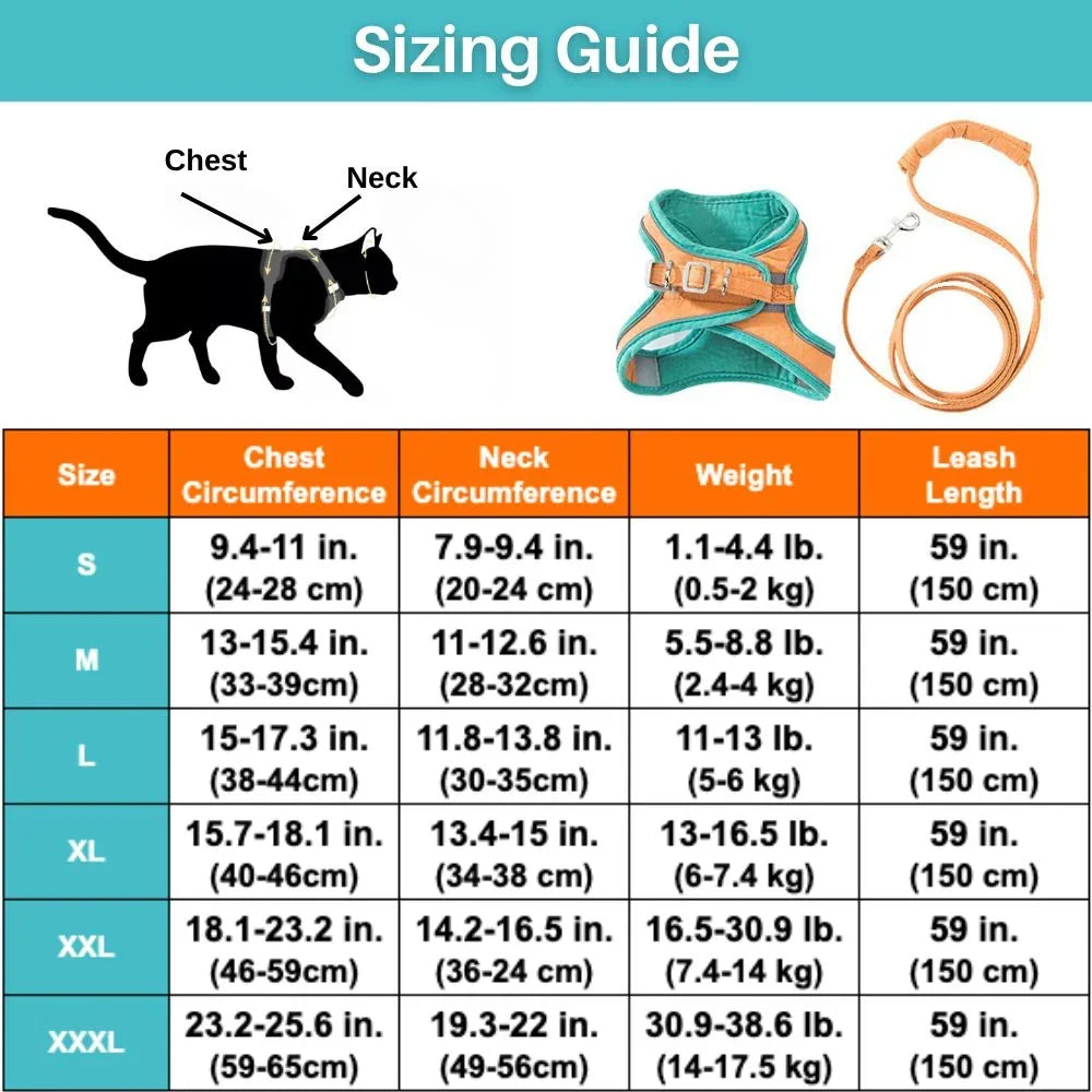 Vest Style Cat Harness - PurrTrek