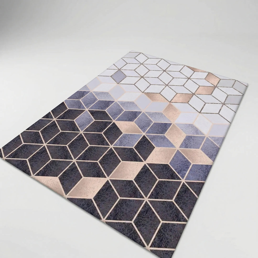 Vierkant Tapijt Met Geometrisch Patroon - Nordiqua