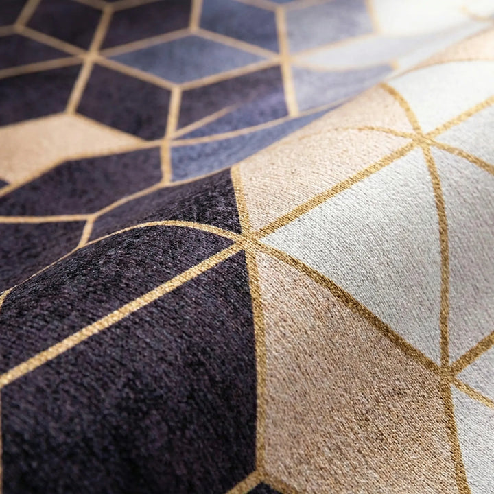 Vierkant Tapijt Met Geometrisch Patroon - Nordiqua