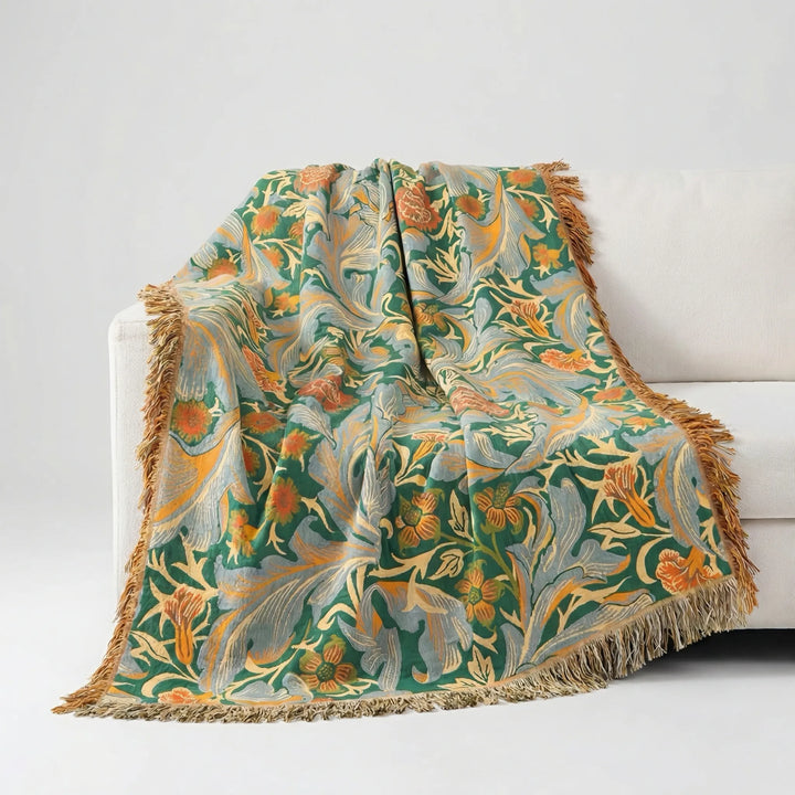 Vintage Floral Throw Blanket - Floravell