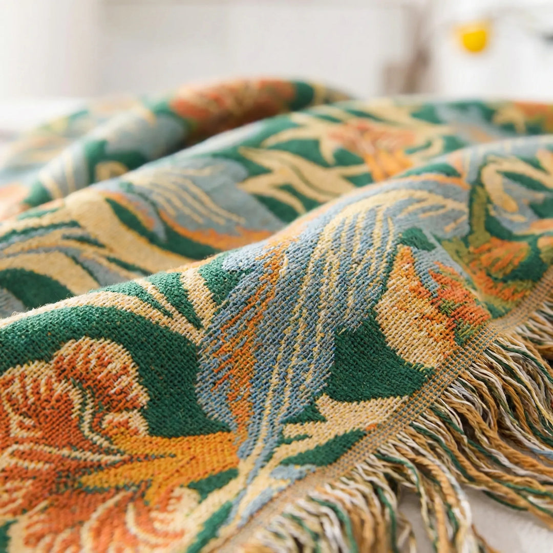 Vintage Floral Throw Blanket - Floravell