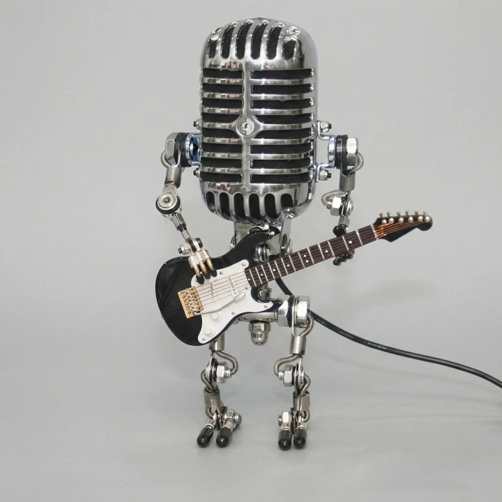 Vintage Robotlamp Met Gitaar - Mikrolux