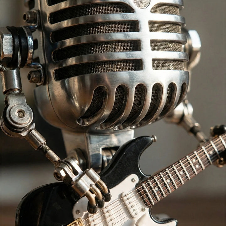 Vintage Robotlamp Met Gitaar - Mikrolux
