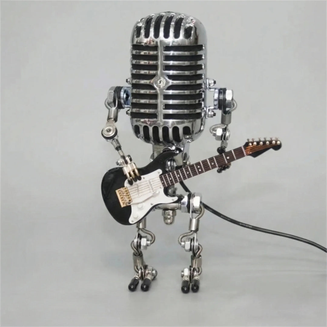 Vintage Robotlamp Met Gitaar - Mikrolux