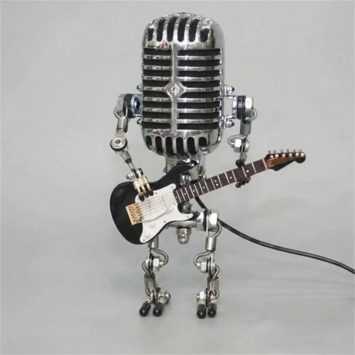 Vintage Robotlamp Met Gitaar - Mikrolux