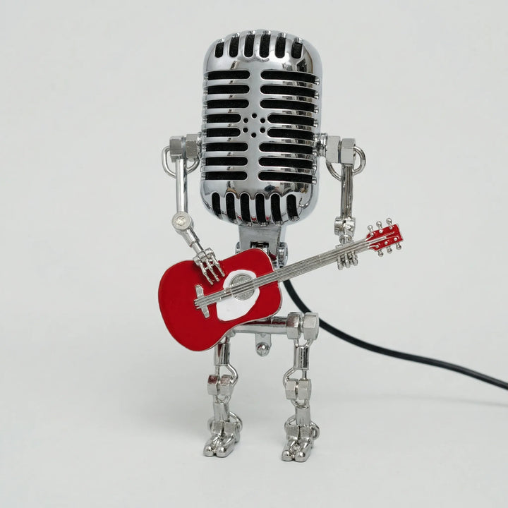 Vintage Robotlamp Met Gitaar - Mikrolux