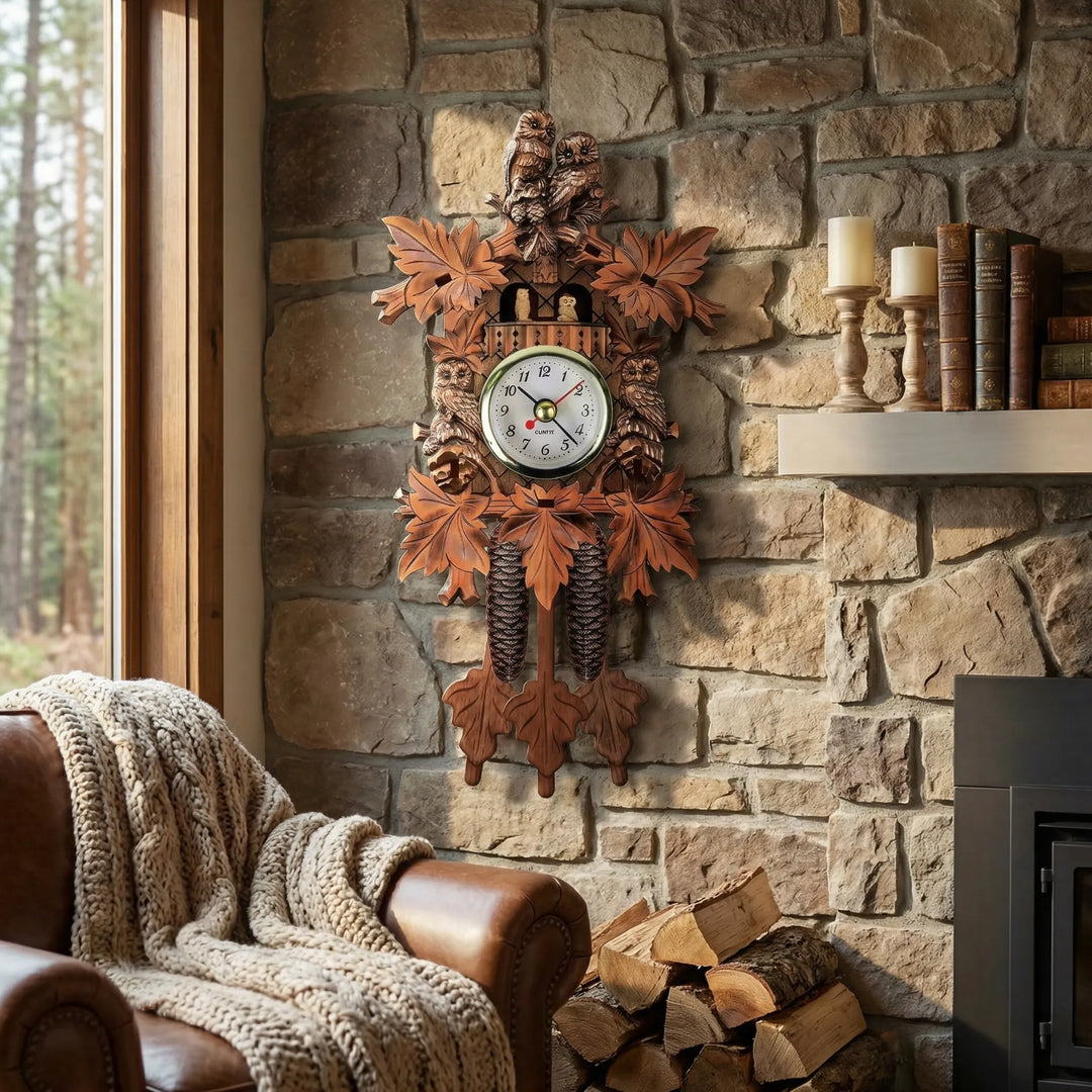 Vintage Styled Wall Clock - Pendleleaf