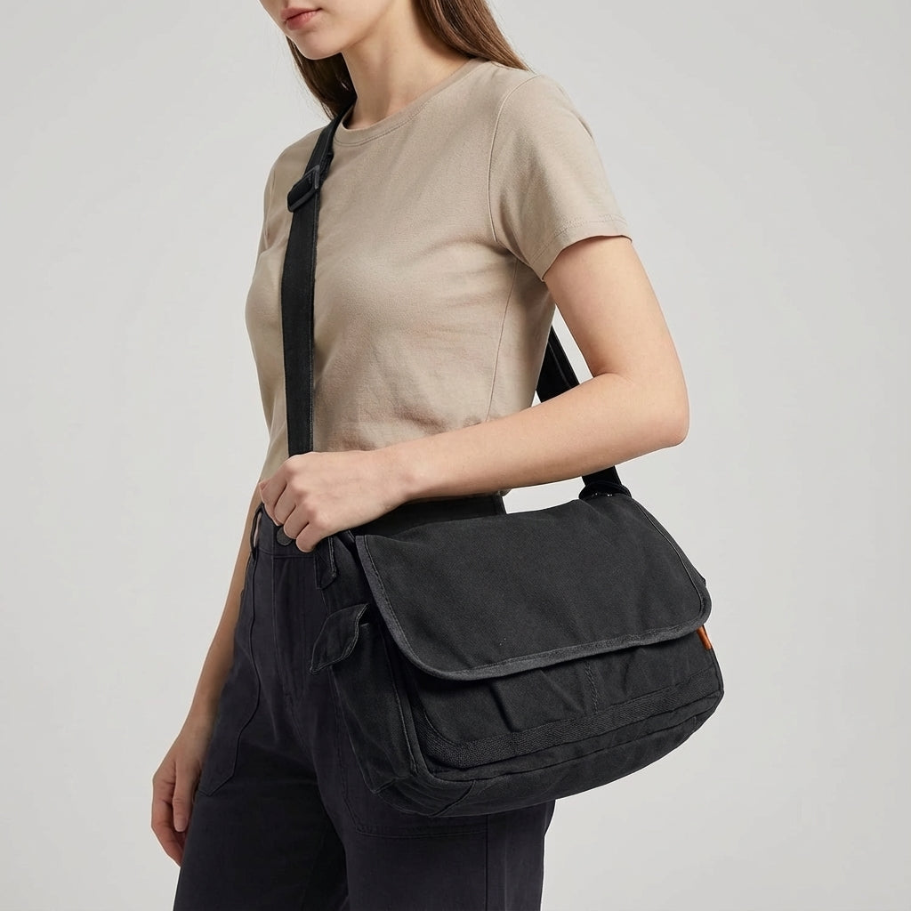Vintage Canvas Schoudertas - UrbanSatchel