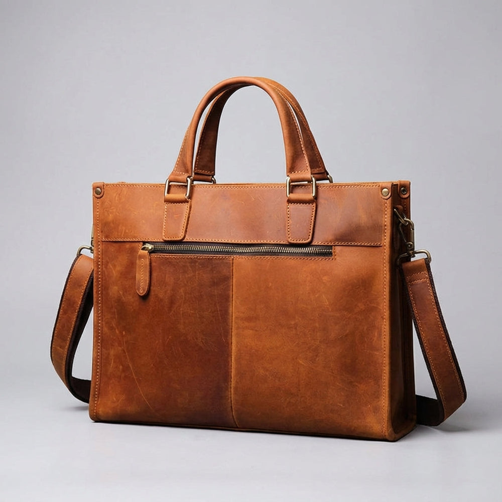 Vintage Leren Laptoptas - Leatherlyst