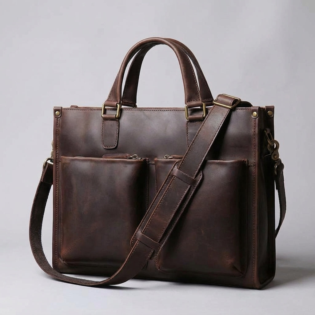 Vintage Leren Laptoptas - Leatherlyst