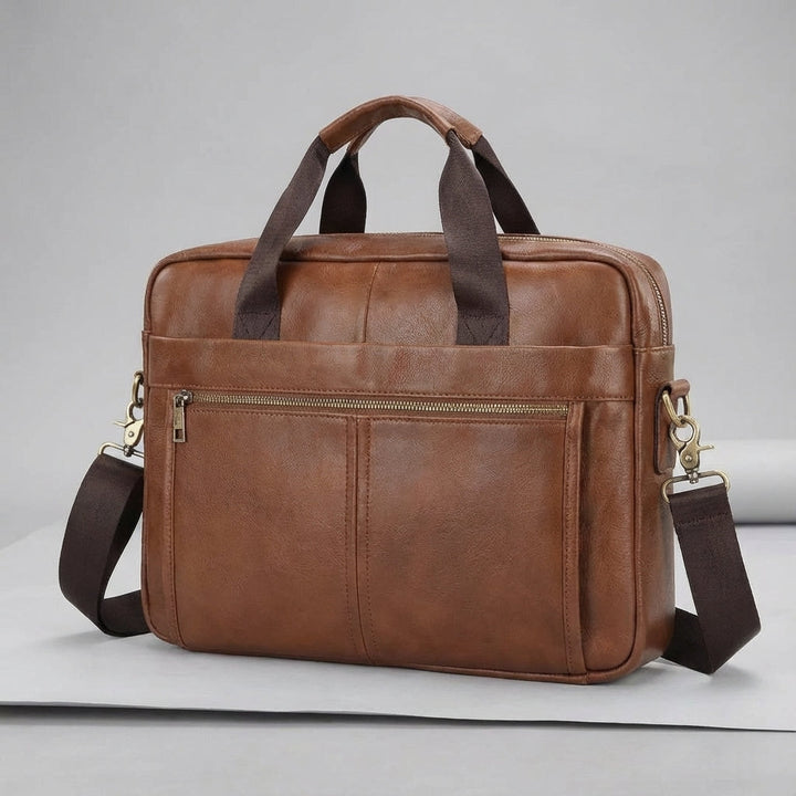 Vintage Stijl Rundleer Aktetas - BriefLux
