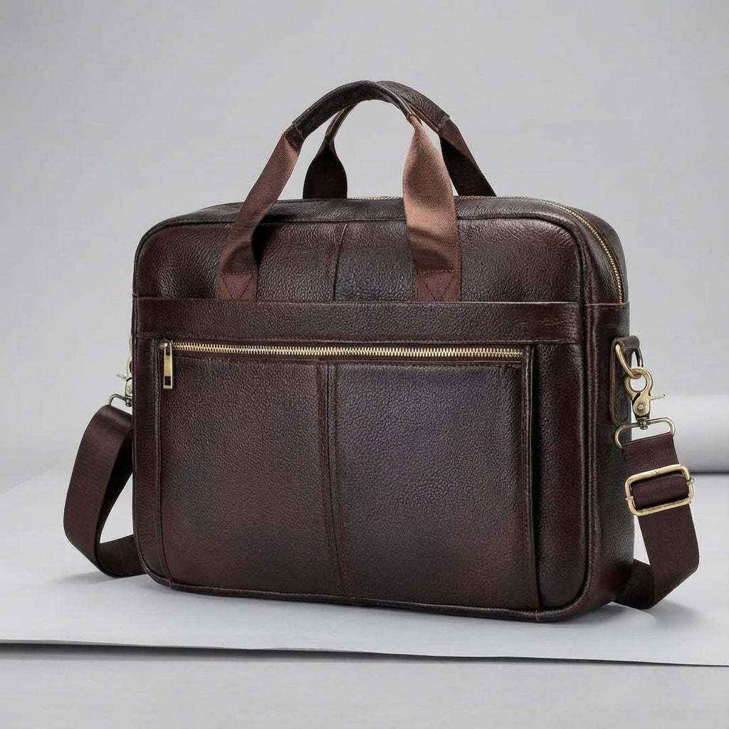 Vintage Stijl Rundleer Aktetas - BriefLux